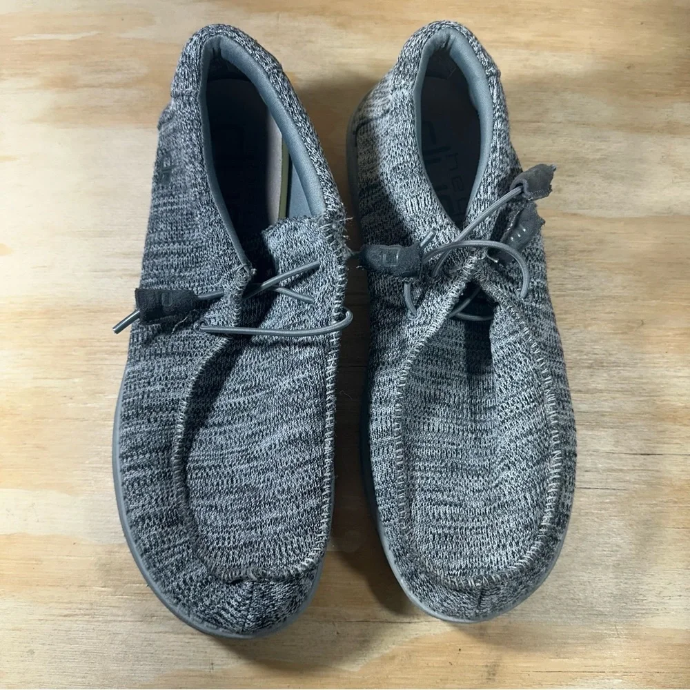 Hey Dude Wally B Sox Gray Loafers Men’s Size 9